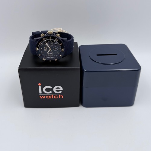 Ice chrono dark blue gold - chrono,