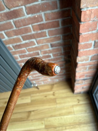Large wooden crook handle - wooden,
