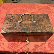 Antique Walnut Tea Caddy Box
