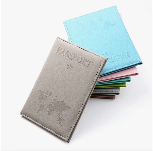 Leather passport holder - passport,