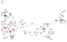 MERCEDES-BENZ GLE W167 Exhaust