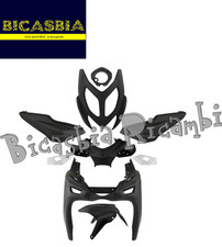 7046 - Fairing Kit 9 Pieces Matte Black Yamaha Aerox from 2003 MBK Nitro
