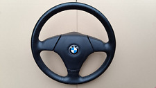 BMW E46 E39 BLACK LEATHER M SPORTS STEERING WHEEL 3 SPOKE ORIGINAL OEM (GRADE B)