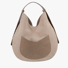 Zara Srpls Made In Spain Suede Leather Bag GBP £119 Contrast Leather Pocket