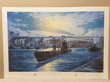 German U-Boat naval Art print
