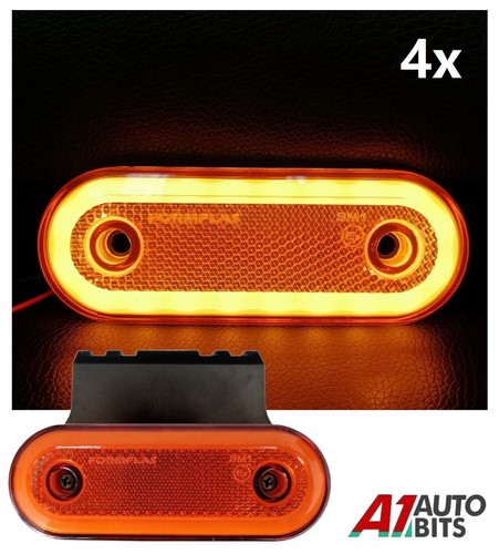 Orange amber side led marker - amber,