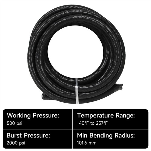 4ft an10 nylon stainless - an10,