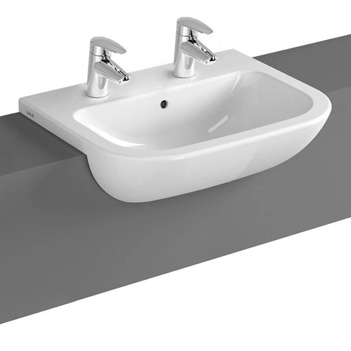 Vitra s20 semi recessed - recessed, basin