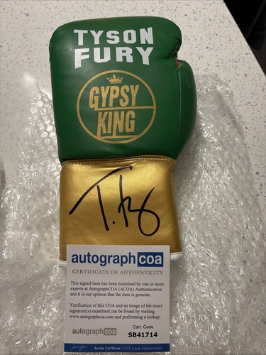 Tyson fury signed green gypsy - signed,