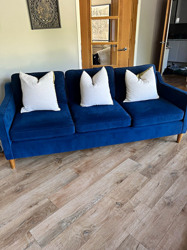 West elm blue - 3, seater