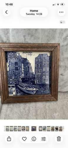 Vintage delft blue - blue, holland