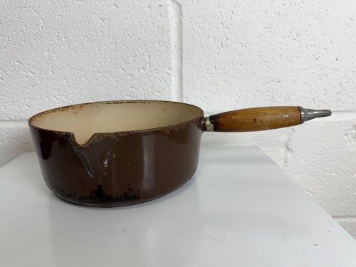 Creuset brown enamel - creuset,