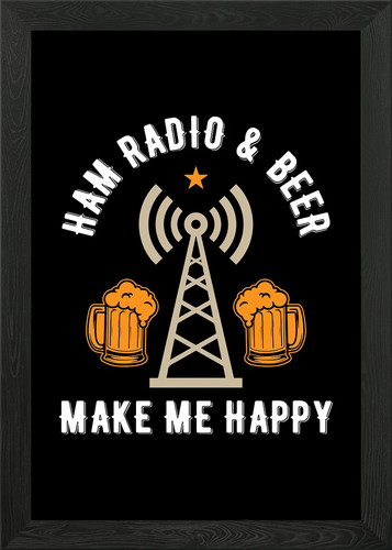 Ham radio operator - ham, framed