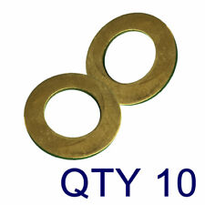 Metric Brass Flat Washers - Pack 10 - M16 / M20 - High Quality