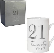 White Bone China Mug with