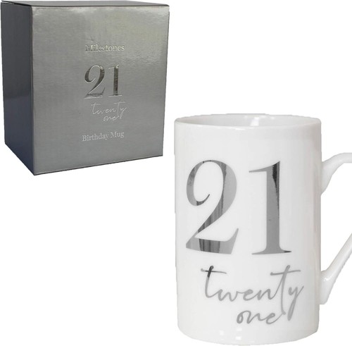 White bone china mug - white,