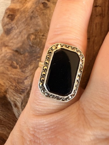 Antique art deco onyx - art, and