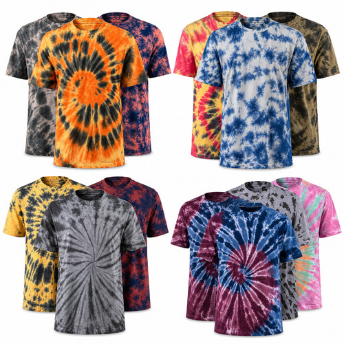 Pack mens festival tie dye - tie,