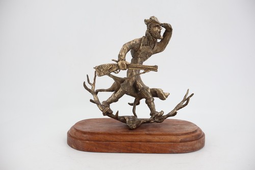Vtg bronze western sculpture - vtg,