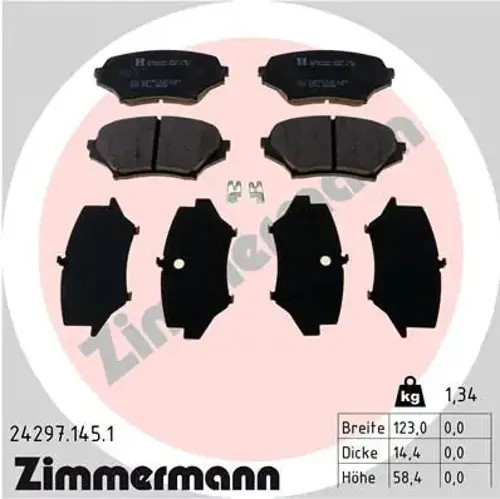 Brake pads 24297.145.1