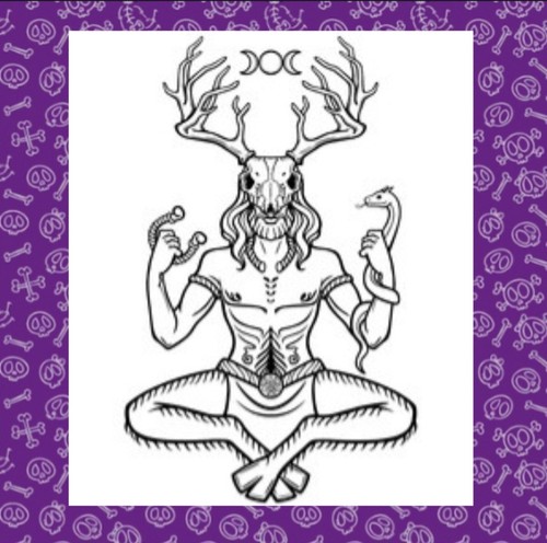 Cernunnos the horned god - horned,