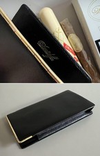 Rare Davidoff Leather With Yellow Metal Rim Cigar Case