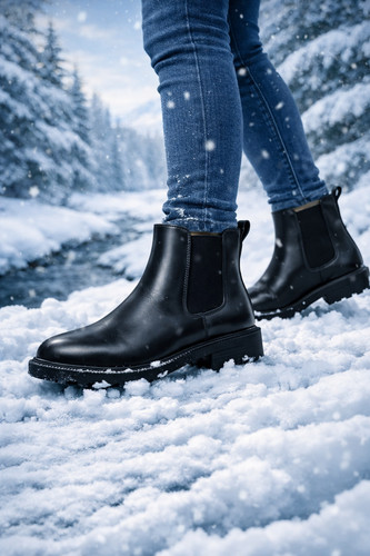New black low heel - , chelsea