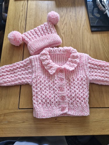 Girls hand knitted cardigan - girls',