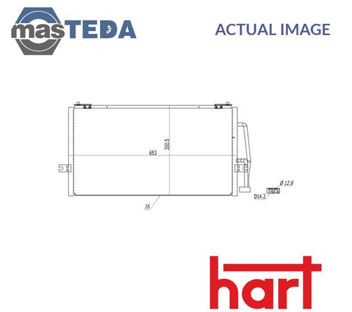 614 477 air con condenser - a/c,