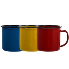 Set of 3 Espresso Camping Mugs