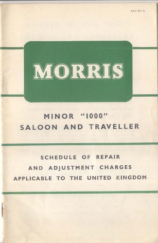 Morris minor 1000 saloon and - morris,