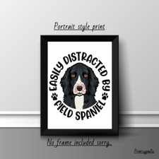 FIELD SPANIEL DOG PET  A4