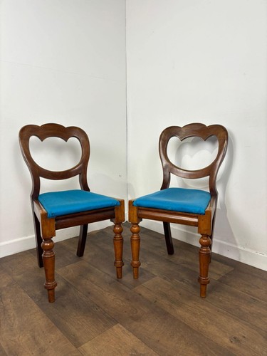 Victorian pair mahogany - pair,