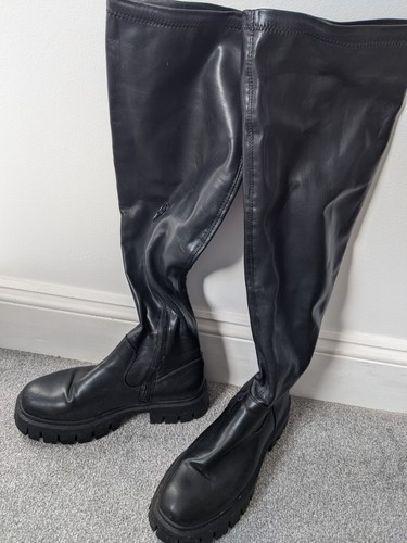 Schuh black knee high - schuh,