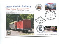 Isle of Man Railway cover, 2012, MER Heritage transport festival