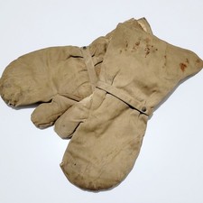 WW1 RFC - FLYING GLOVES - LEATHER GAUNTLETS-  RNAS PILOT BRITISH ARMY MILITARY