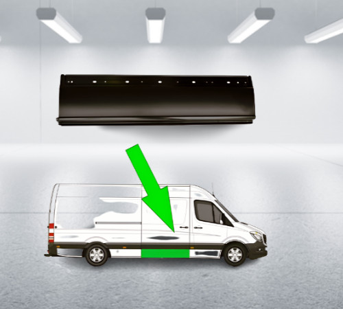 Side lower panel metal repair - side,