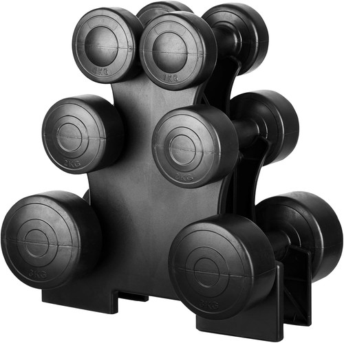 Dumbbell set carry - rack, hand