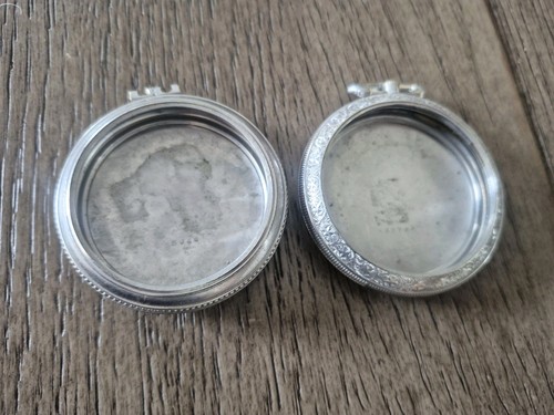 Silver metal pocket watch - silver,