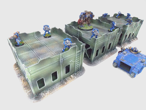 Wargaming terrain painted set - wargaming,