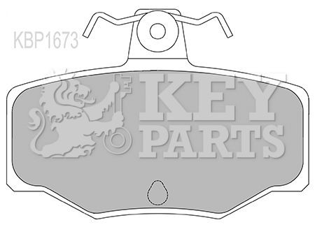 Key parts kbp1673 brake pad - parts,