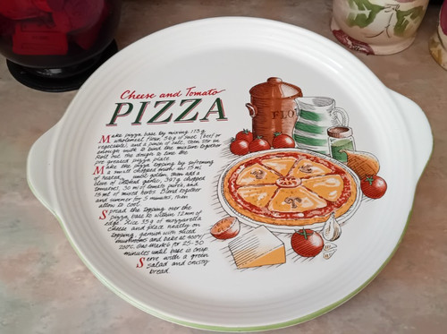 Vintage rayware pizza plate - vintage,