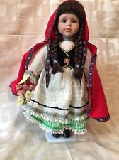 Porcelain Doll 16" Regency Fine Arts Little Red Riding Hood 