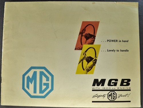 1963 mgb catalog sales - mg,
