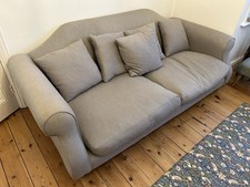 Loaf Grey 3 Seater Sloucher Sofa