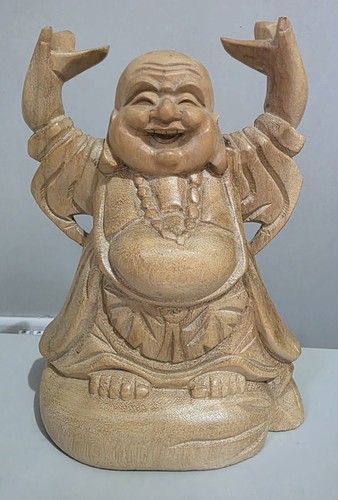 Lovely hand carved laughing - carved,