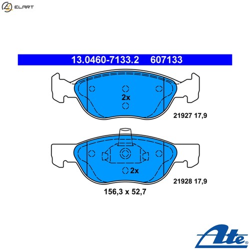 Brake pad set disc - pad,