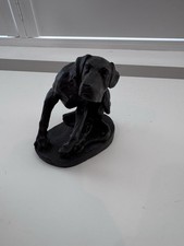 Vintage J. Spouse Black Bronze Colour Resin Great Dane Dog Ornament Heredities