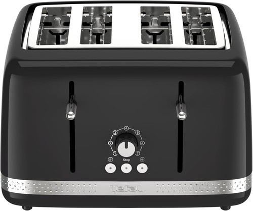 Tefal black collection slot - black, 4-slot