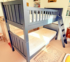 Blue Bunk Bed with ladder - H 168cm x L 203cm x W 100cm / Pick up: London W3 9LF